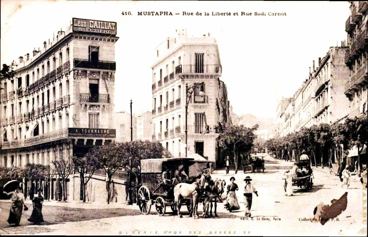 2344- Alger-Mustapha - Rue de la Liberte et la Rue Sadi-Carnot.jpg
